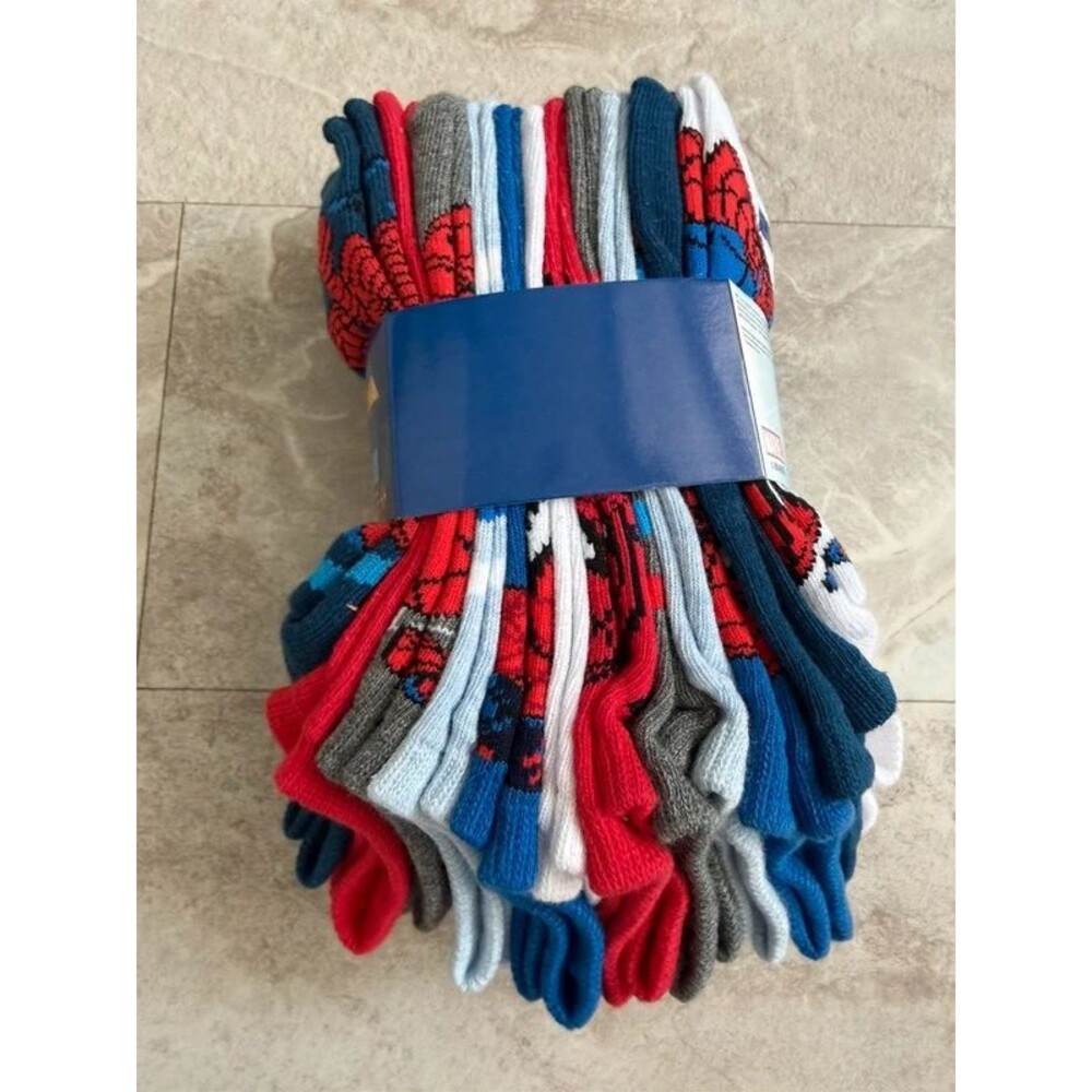 Spider-Man no show socks 12 pairs kids large 4-8